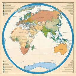 A square map of the planet Earth