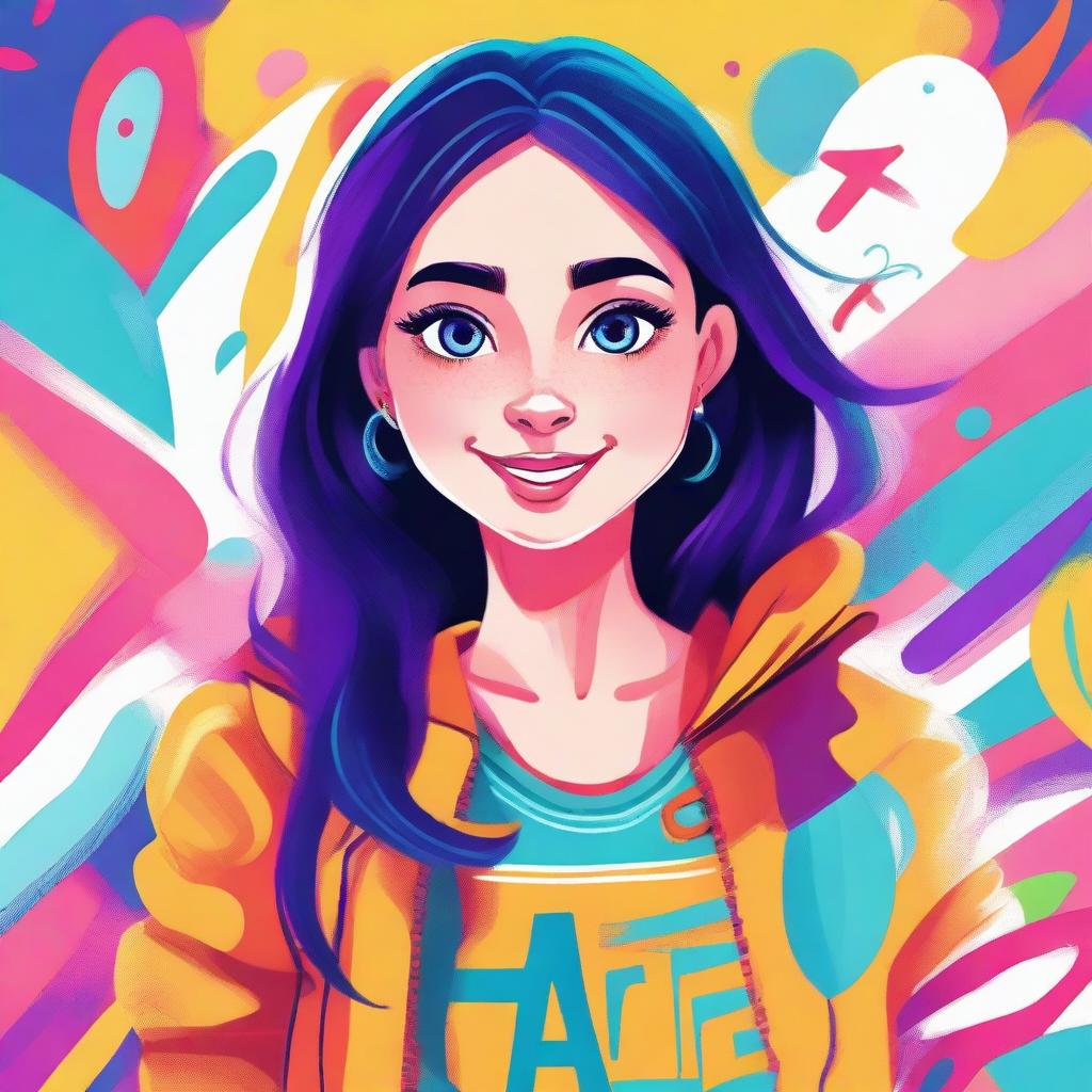 Create a detailed and vibrant image of a character named Paige