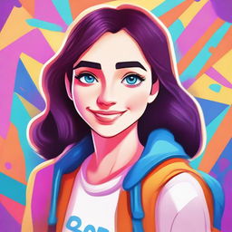 Create a detailed and vibrant image of a character named Paige