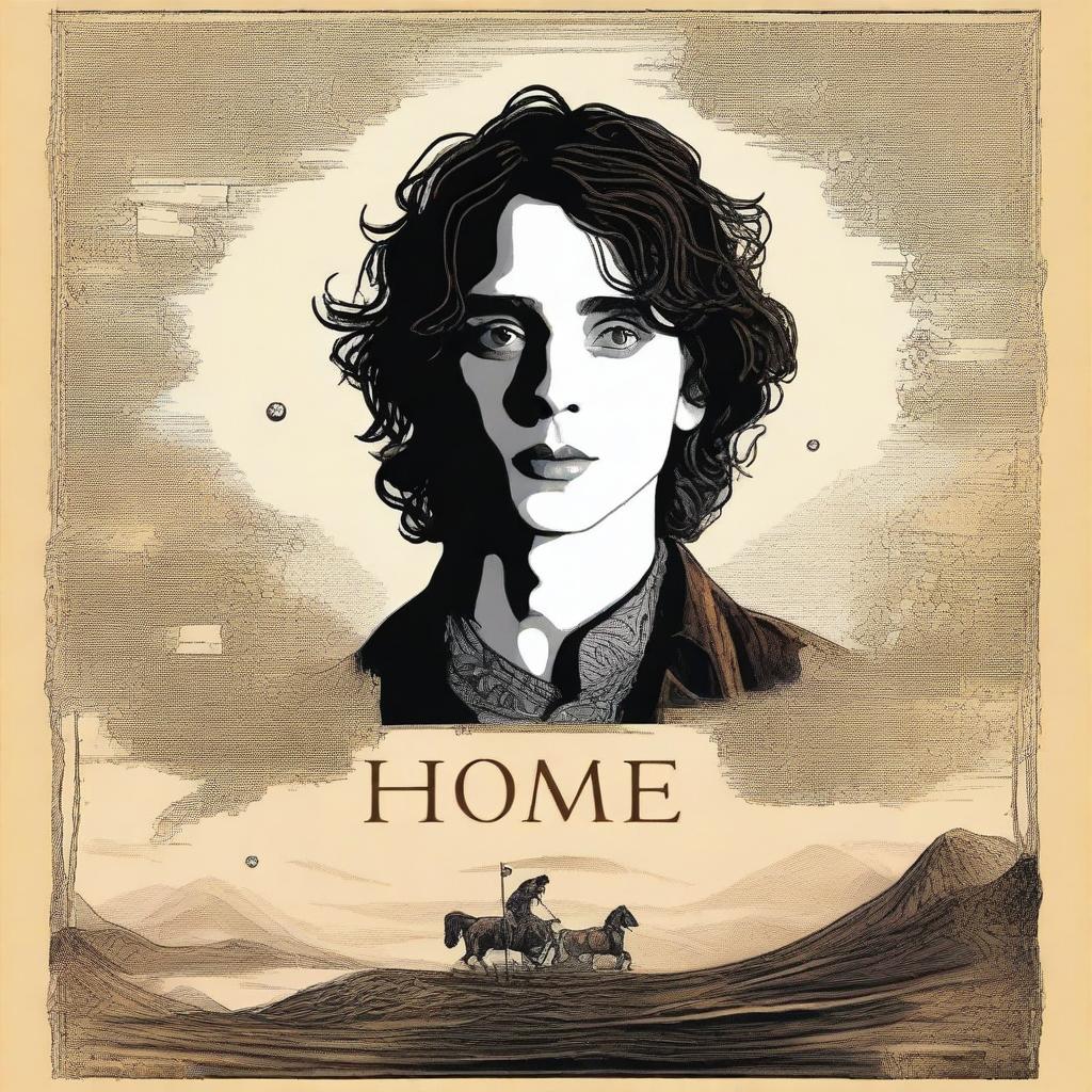 Create a poster for a series called 'Home'