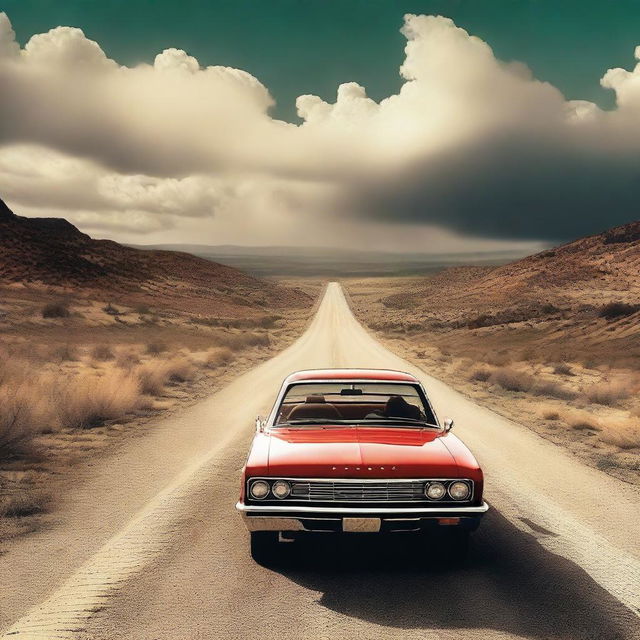 Create a movie poster for a drama film titled 'The Roadtrip'