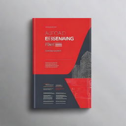 A professional cover design for an AutoCAD Essentials Training Booklet