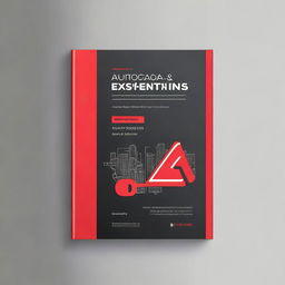 A cover design for an 'AutoCAD Essentials Training Booklet'