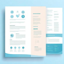 Create a professional and clean cover page for a health screening report