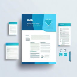 A professional and clean cover page for a health screening report