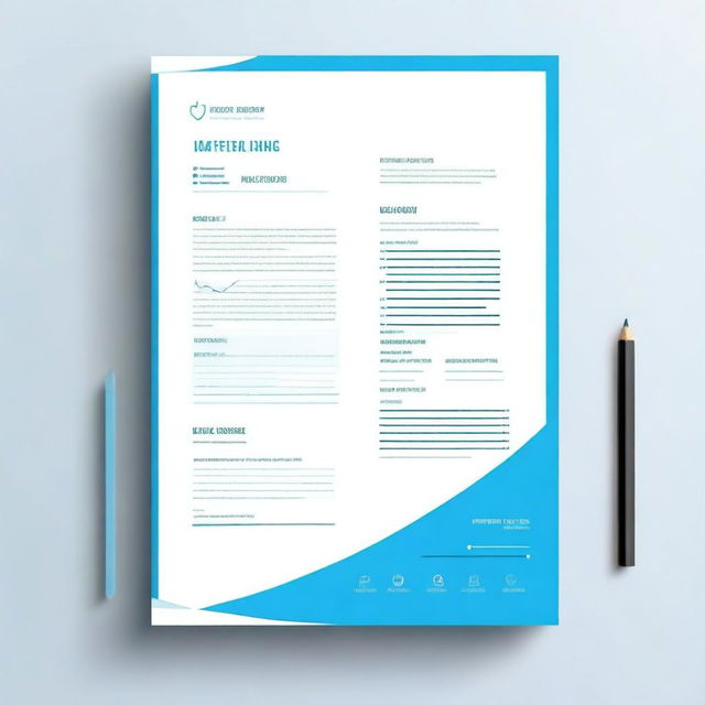 A professional and clean cover page for a health screening report