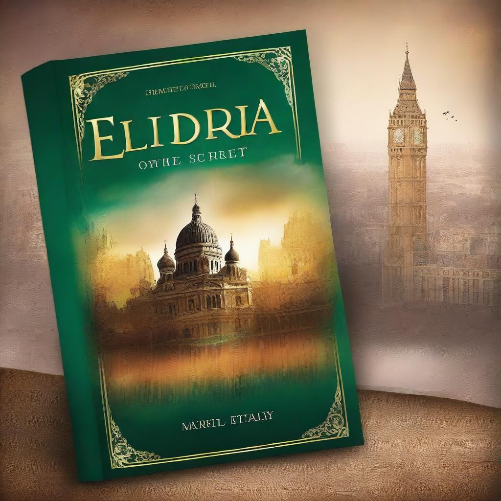 Create a captivating book cover for a novel titled 'Eldrida: The Secret City'