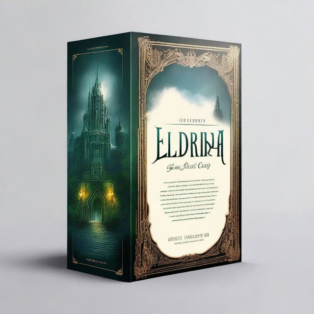 Create a captivating book cover for a novel titled 'Eldrida: The Secret City'