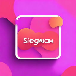 Create a vibrant gradient backdrop of Instagram's signature colors—pink, purple, and orange—creating an eye-catching and modern aesthetic