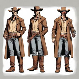 Create an image of a DnD character named Flint Wetwood, a deputy inspired by the golden age of Westerns and Clint Eastwood