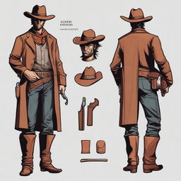 Create an image of a DnD character named Flint Wetwood, a deputy inspired by the golden age of Westerns and Clint Eastwood