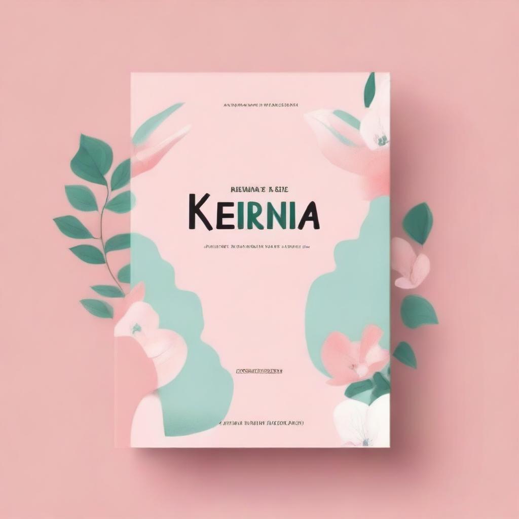 Create a cover with an aesthetic vibe featuring the title 'Kerna Sayang'