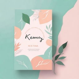 Create a cover with an aesthetic vibe featuring the title 'Kerna Sayang'