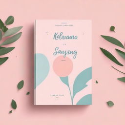 Create a cover with an aesthetic vibe featuring the title 'Kerna Sayang'