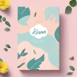 Create a cover with an aesthetic vibe featuring the title 'Kerna Sayang'