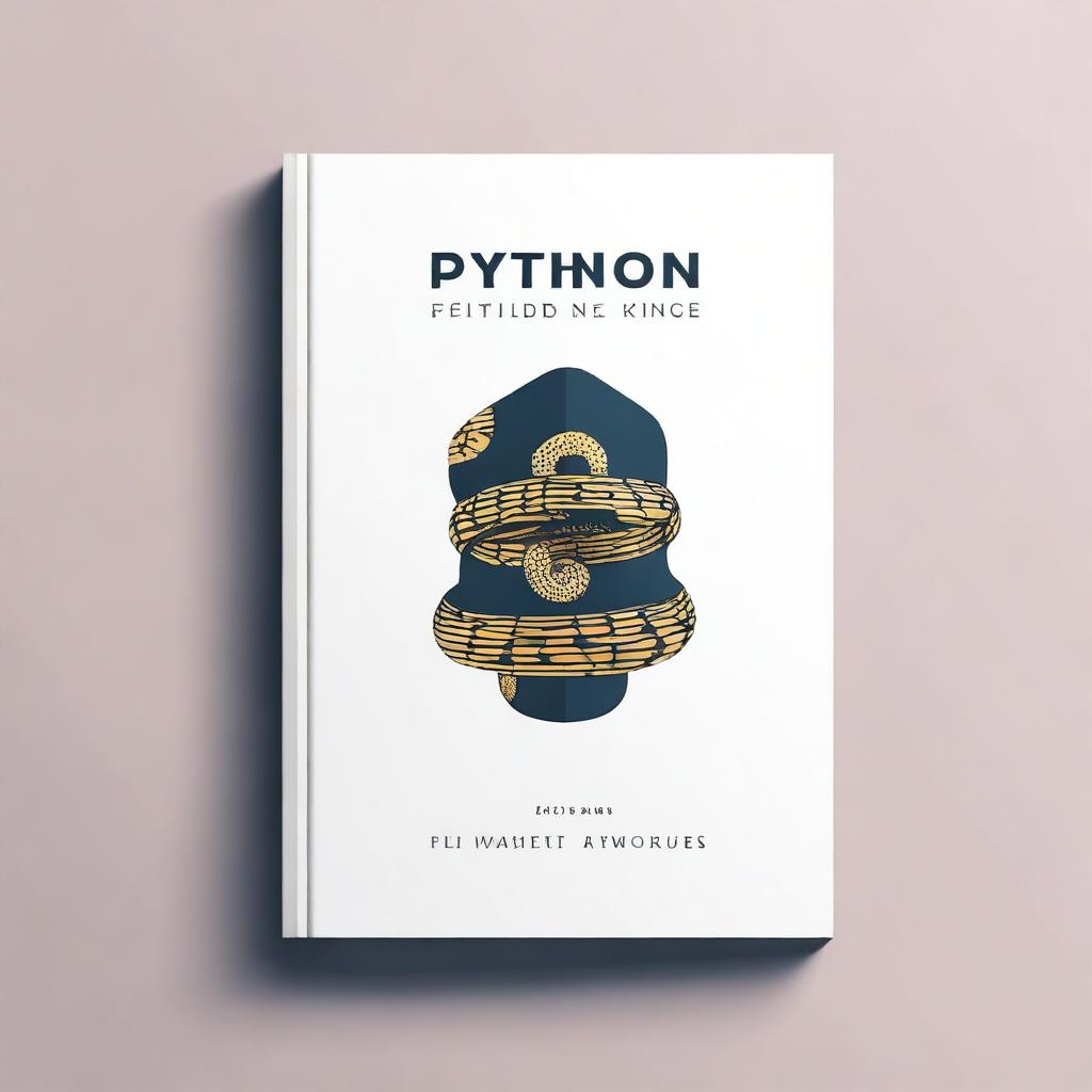 A book cover design for a Python programming language book