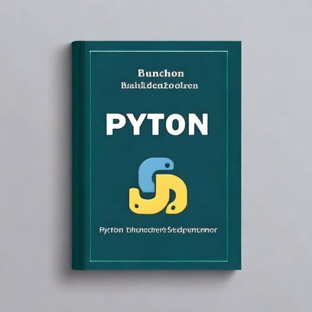 A book cover design for a book that teaches the basics of coding in Python