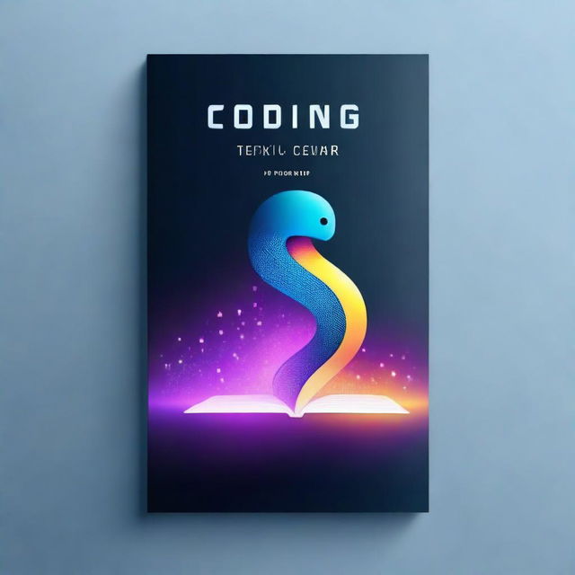 A book cover design for a book that teaches the basics of coding in Python with a futuristic look