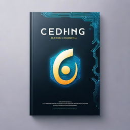 A book cover design for a book that teaches the basics of coding in Python with a futuristic look and an Arabic title