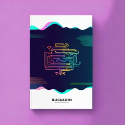 A book cover design for a book that teaches the basics of coding in Python with a futuristic look and an Arabic title