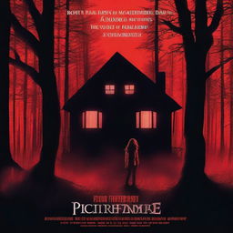 A thriller movie poster for a film titled 'Picture Perfect Nightmare'