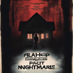 A thriller movie poster for a film titled 'Picture Perfect Nightmare'