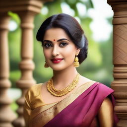 A beautiful portrait of Tamil and Mallu actress Meena