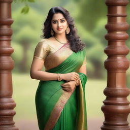 A beautiful portrait of Tamil and Mallu actress Meena