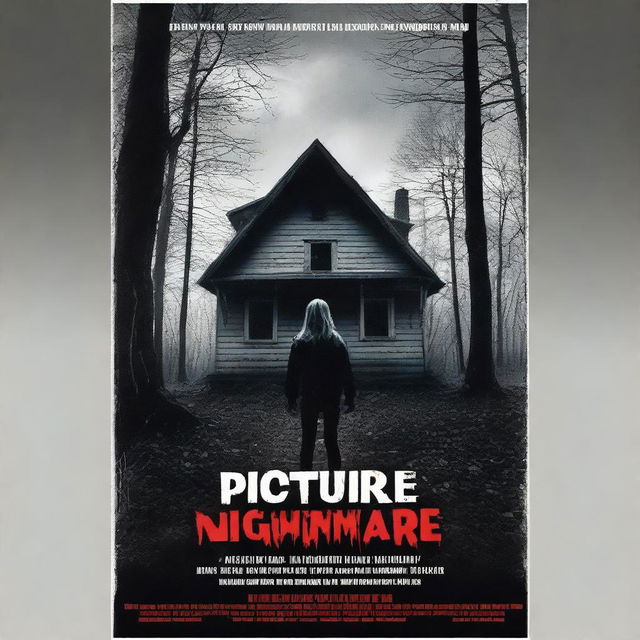 A horror movie poster for a Lifetime channel film titled 'Picture Perfect Nightmare'