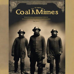 A book cover featuring coal miners in England around the year 1900