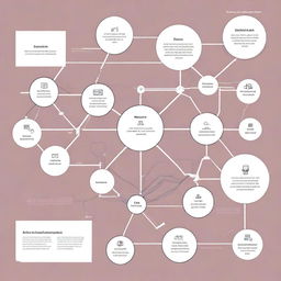 A visually compelling image illustrating the intersection of process mining in business, data science, Dijkstra's and graph algorithms, machine learning, and neural networks