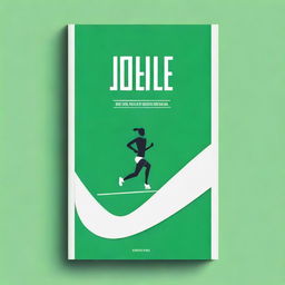 Design a simple green cover page for a track and field athlete journal