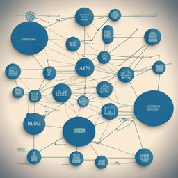 Create an impressive figure that combines elements of process mining, data science, Dijkstra's algorithm, graph algorithms, machine learning, and neural networks