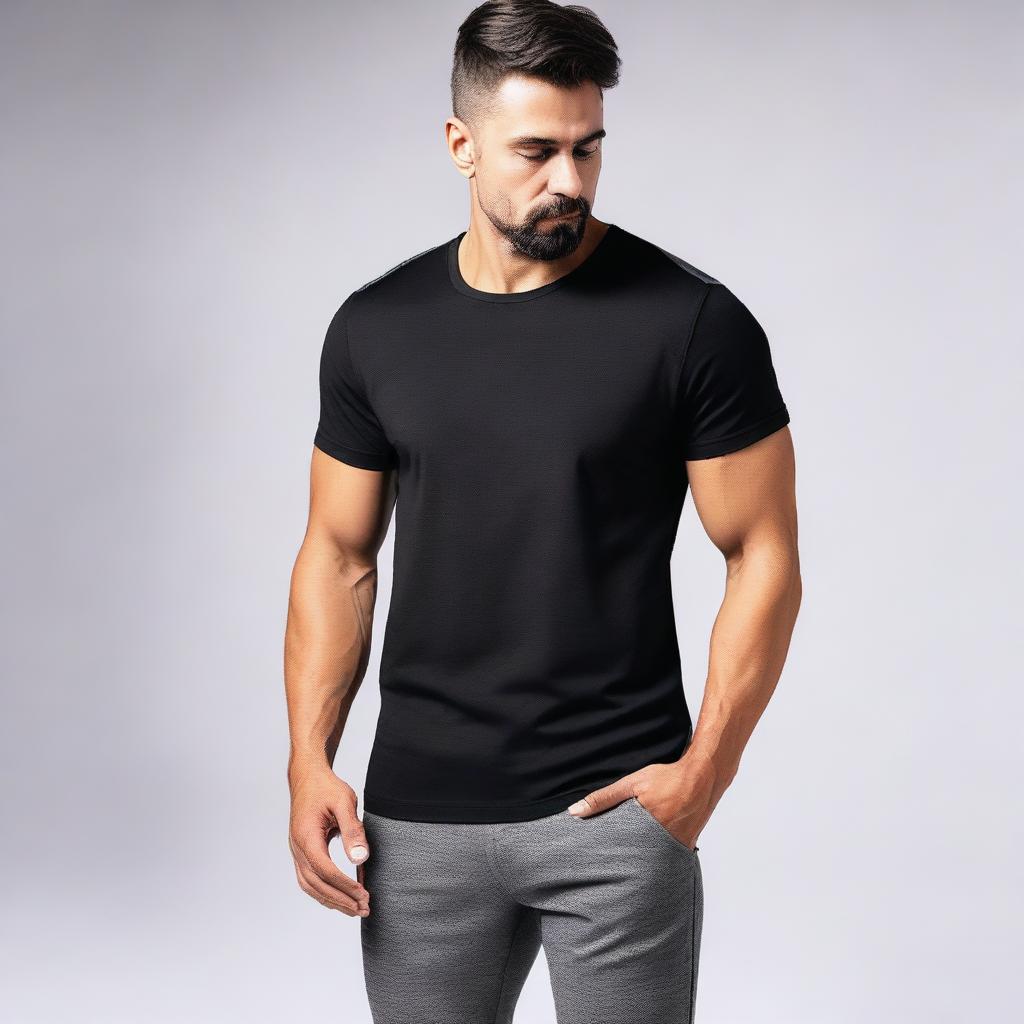 A modern, stylish t-shirt featuring a built-in ventilator