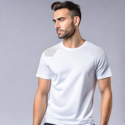 A modern, stylish t-shirt featuring a built-in ventilator