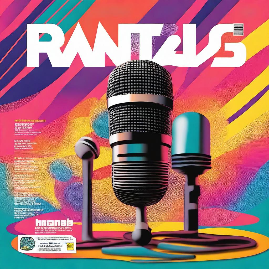 A vibrant and eye-catching magazine cover for a radio station