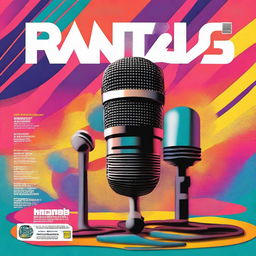 A vibrant and eye-catching magazine cover for a radio station