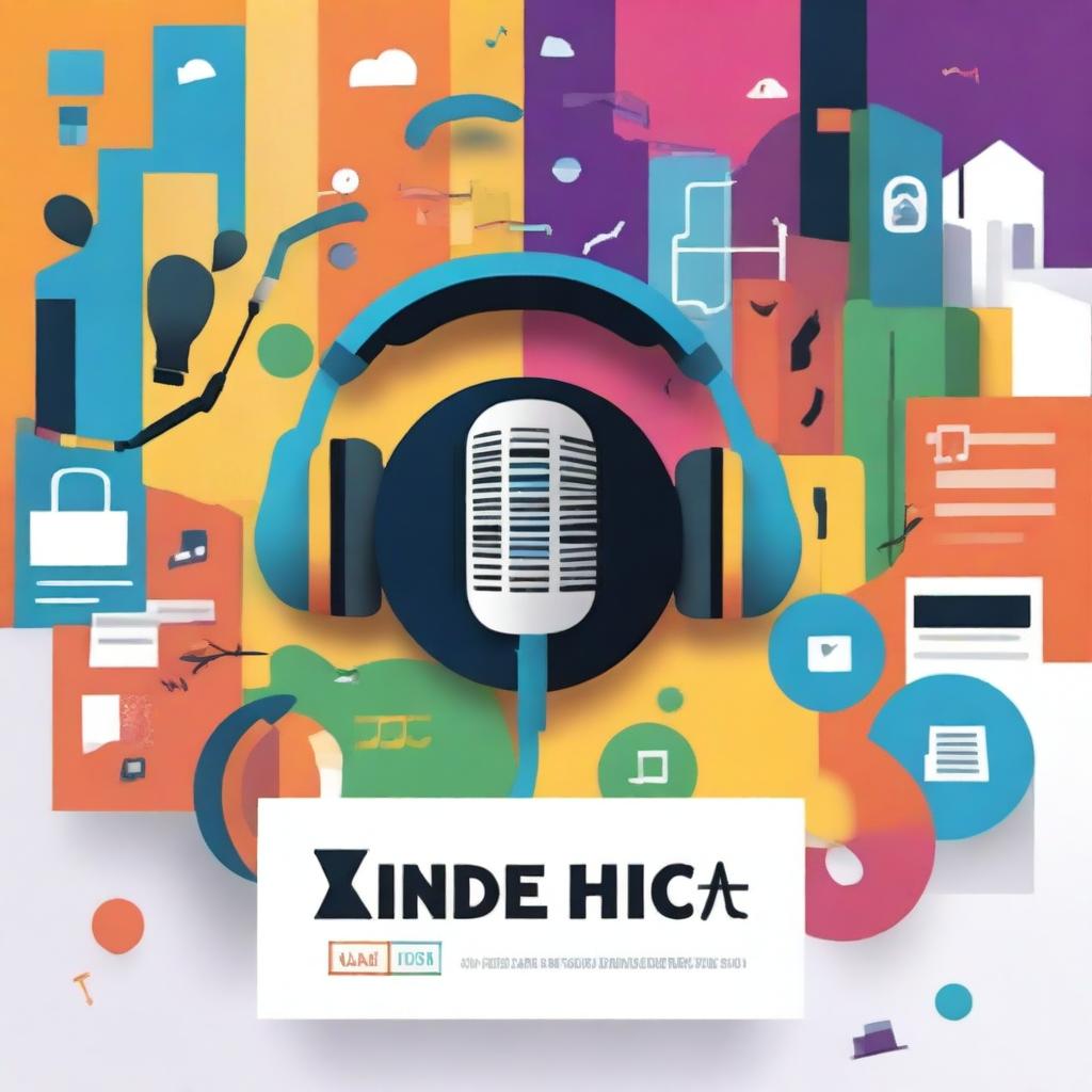 An engaging and vibrant cover image for a university radio station