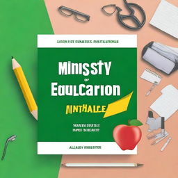 Create a book cover for 'Ministry of Education-Guyana CSEC Mathematics Past Paper Booklet by Topics 2018 - 2024