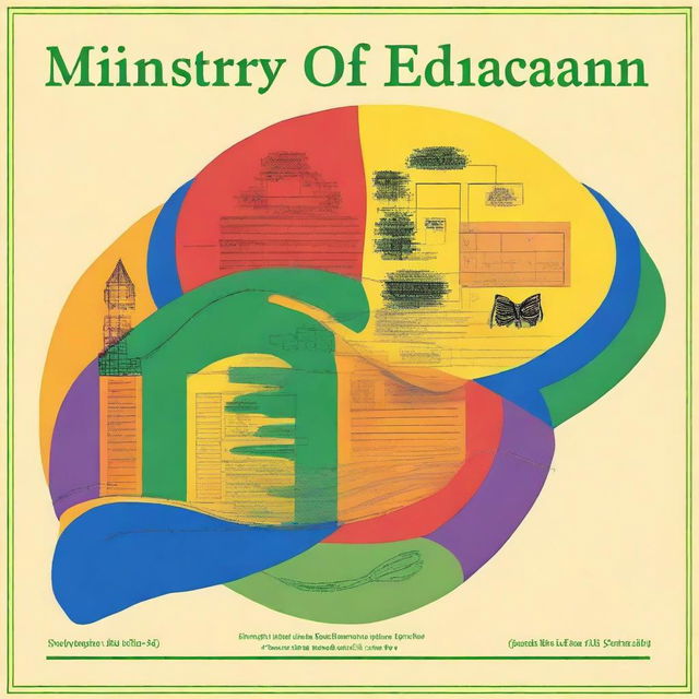 Create a book cover for 'Ministry of Education-Guyana CSEC Mathematics Past Paper Booklet by Topics 2018 - 2024