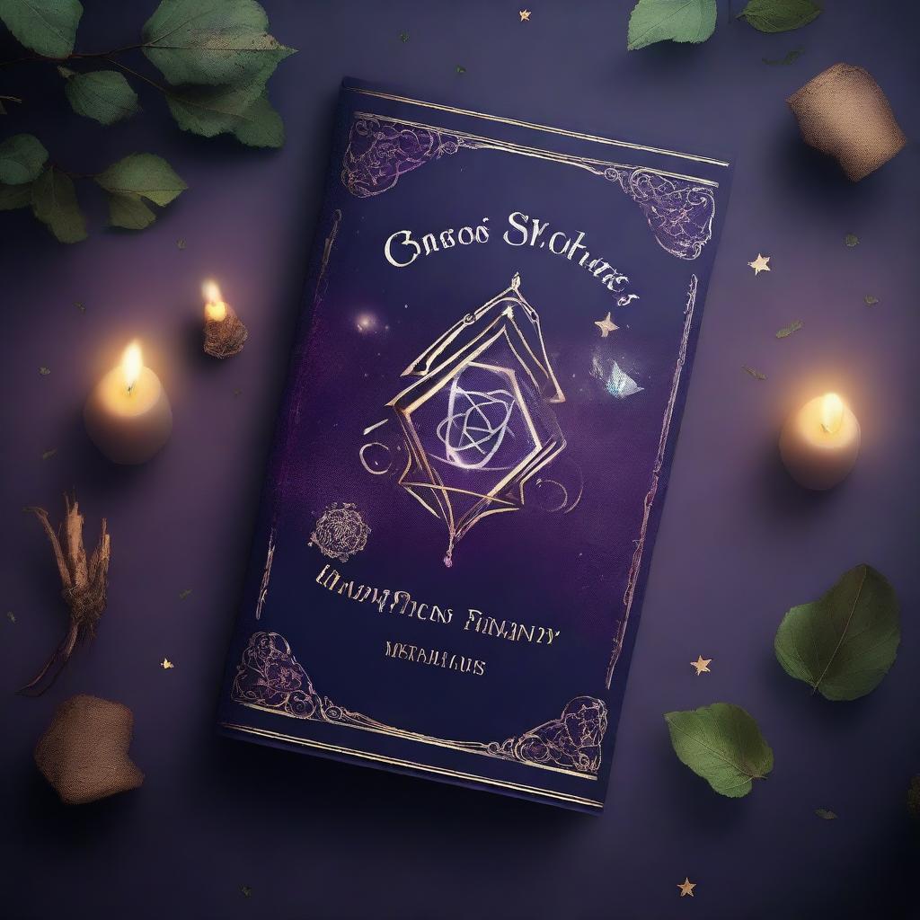 A captivating book cover featuring a mysterious and enchanting magical theme