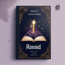 A captivating book cover featuring a mysterious and enchanting magical theme