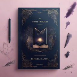 A captivating book cover featuring a mysterious and enchanting magical theme