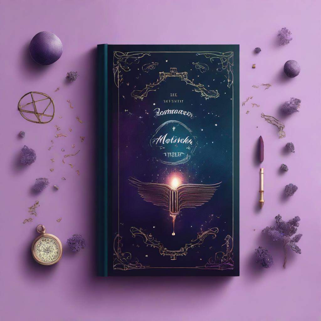 A captivating book cover featuring a mysterious and enchanting magical theme