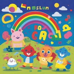 A vibrant and playful album cover for children's music