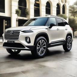 Design a popular and innovative SUV that does not copy existing models or brands