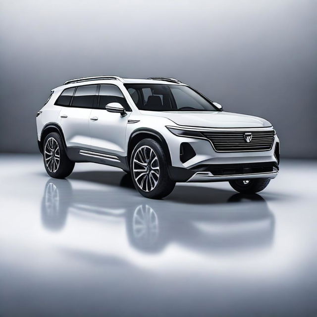 Create a popular and innovative SUV car design that does not copy existing models or brands