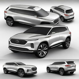 Create a popular and innovative SUV car design that does not copy existing models or brands