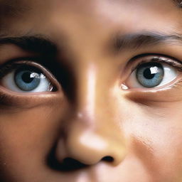 En la portada del libro titulado 'Un mundo para Bástian', se muestra un niño de 6 años de cuerpo entero, de frente y con los ojos abiertos, con rasgos similares a los de la imagen de referencia proporcionada