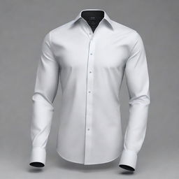 A 3D modeled design for a shirt, tailored separately for men and women styles, exuding a contemporary flair.